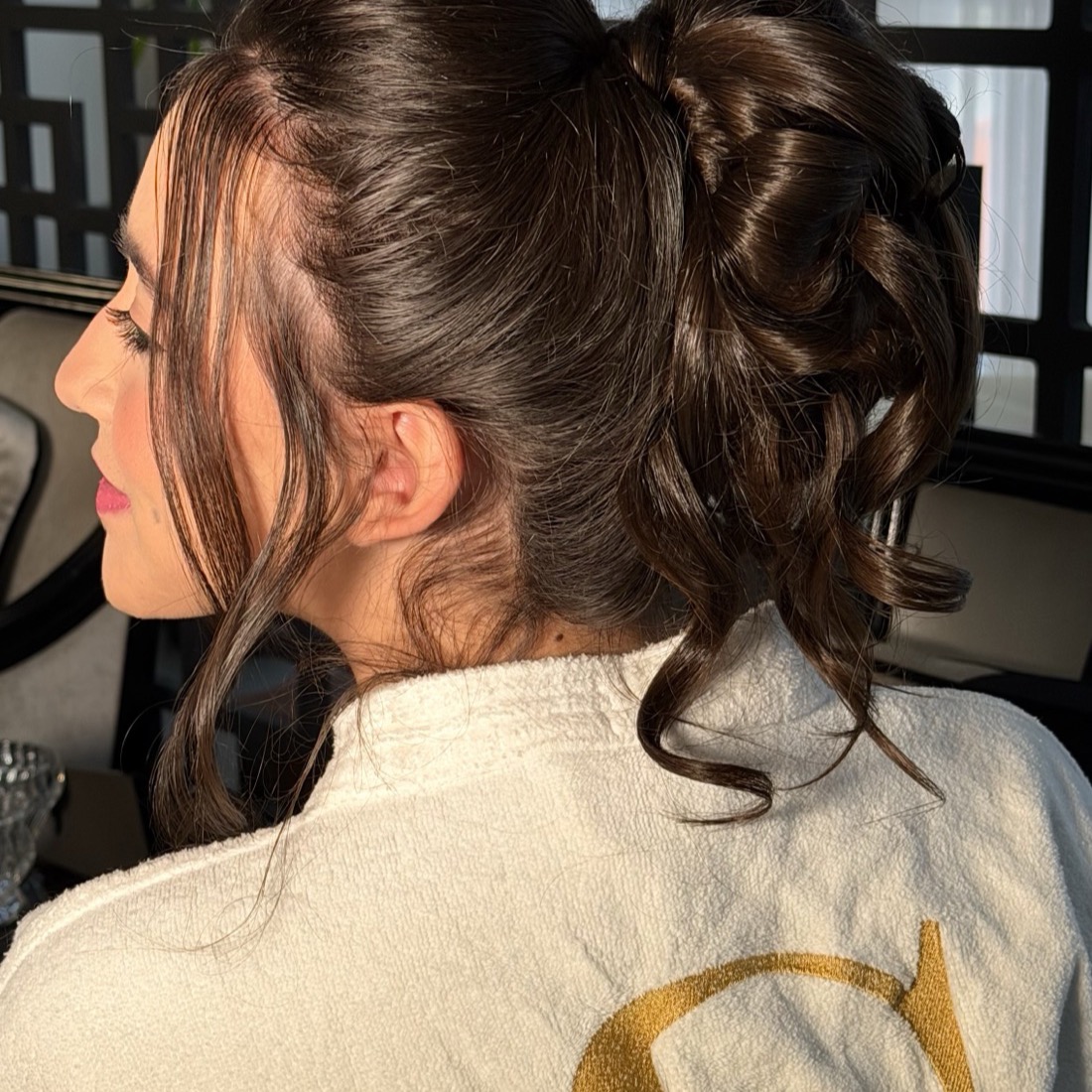 Penteado no Salão Casa S